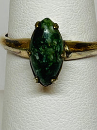 Thumbnail for Inayah- 10K Gold Filled Marquise Cut Jade Ring Devil's Details 
