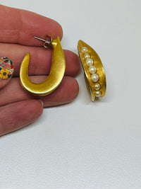 Thumbnail for Inayah-Pearl Hoop Earrings Devil's Details 