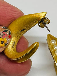 Thumbnail for Inayah-Pearl Hoop Earrings Devil's Details 