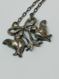 Thumbnail for Inayah-Sterling Silver Love Birds Necklace Devil's Details 