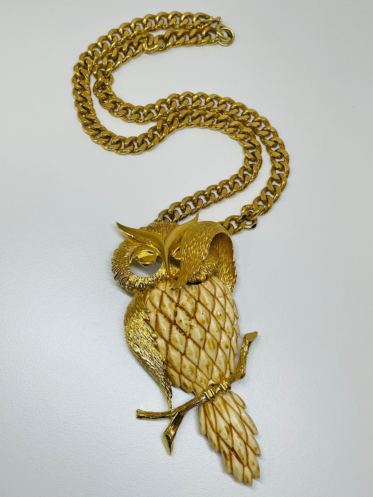 Luca Razza Owl Necklace Devil's Details 