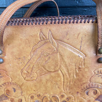 Thumbnail for 1970's Leather Embossed Horse Purse Purse Bloomers and Frocks 