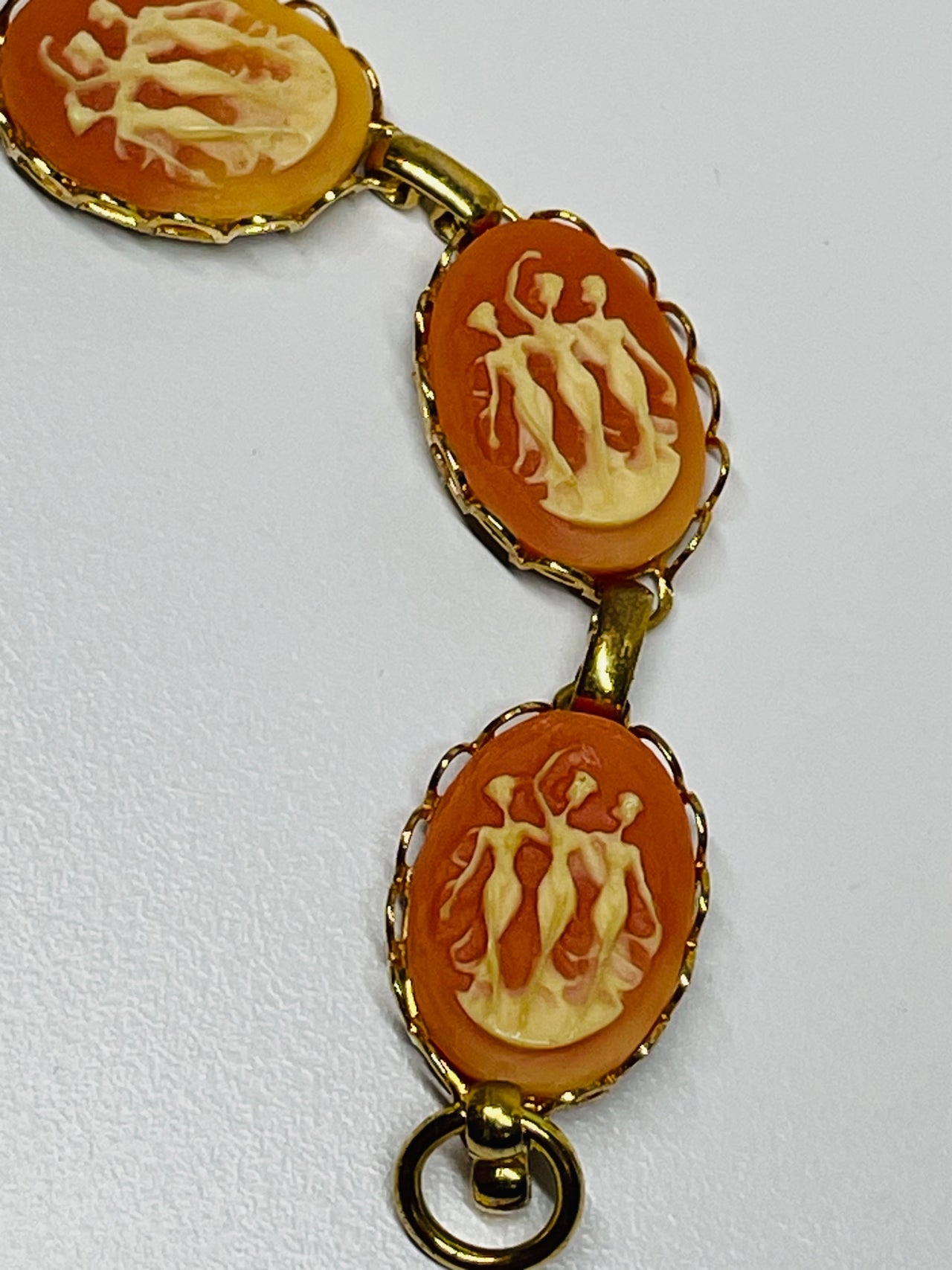 Three Goddesses Pink and Gold Bracelet