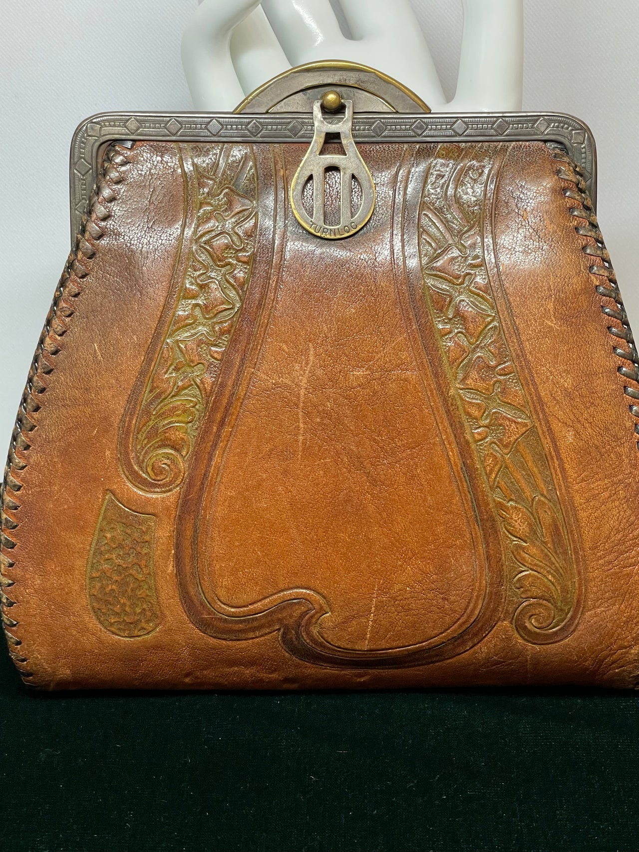 Victorian Tooled Belt Purse