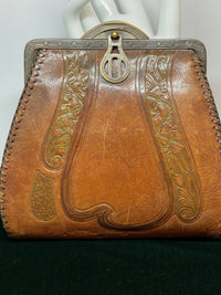 Thumbnail for Victorian Tooled Belt Purse