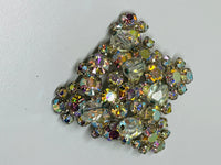Thumbnail for AB Rhinestone and Beaded Brooch and Earrings Set