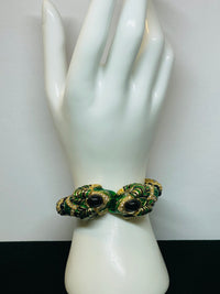 Thumbnail for Craft Green and Black Ram Head Bracelet