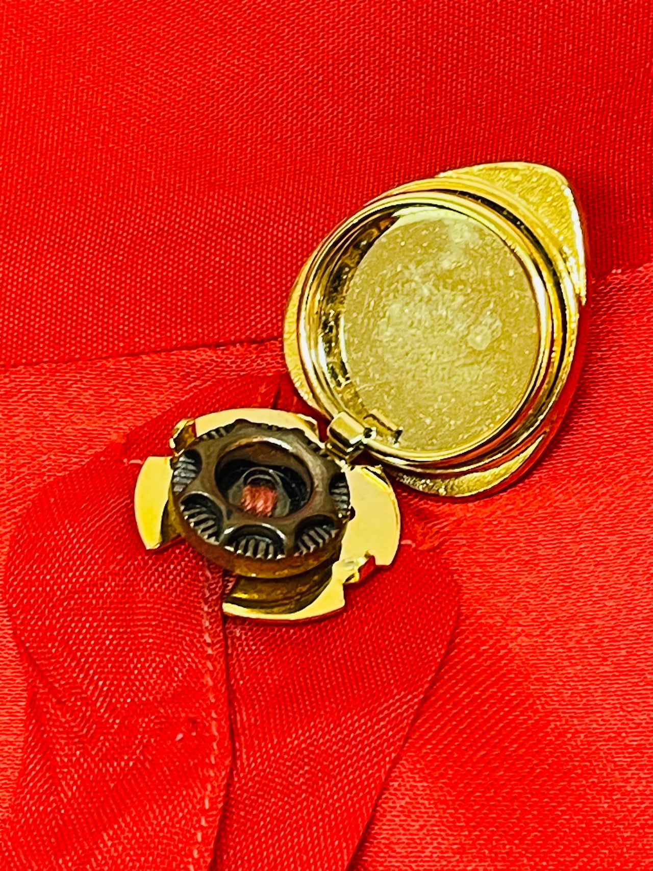 Rhinestone Heart Button Cover