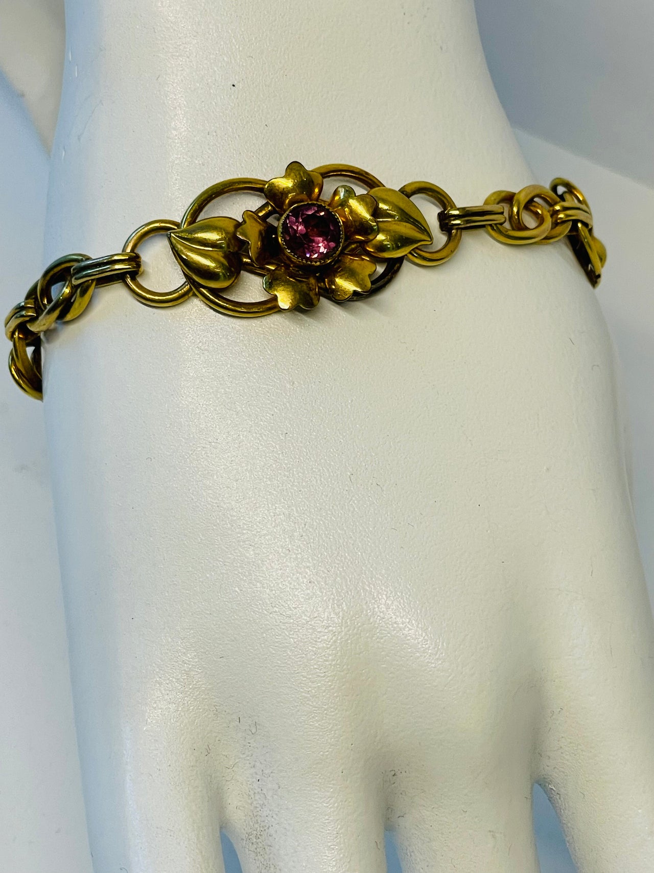1940’s Gold Filled Bracelet Devil's Details 