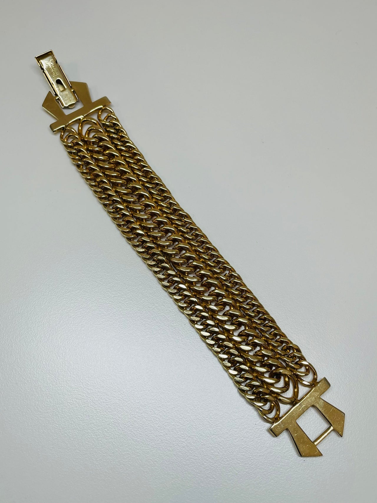 1940’s Sperry Wide Multi Chain Bracelet Devil's Details 