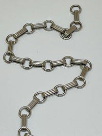 Thumbnail for 1950s Sterling Charm Heart Charm Bracelet Devil's Details 