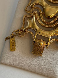 Thumbnail for 1974 Gold Mandira Bracelet by Monet Devil's Details 