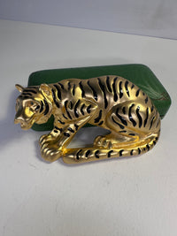 Thumbnail for 1980s Massive Gold Tiger Brooch Bloomers and Frocks 