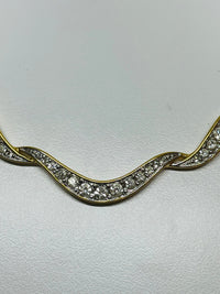 Thumbnail for 1980’s Monet Rhinestone Necklace Devil's Details 
