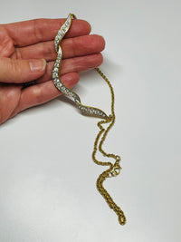 Thumbnail for 1980’s Monet Rhinestone Necklace Devil's Details 