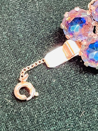 Thumbnail for Blue AB Double Row Rhinestone Bracelet