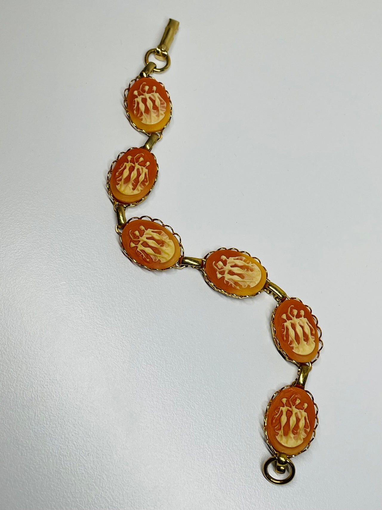 Three Goddesses Pink and Gold Bracelet