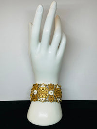 Thumbnail for Vendome 1960’s Gold and Cream Etruscan Bracelet