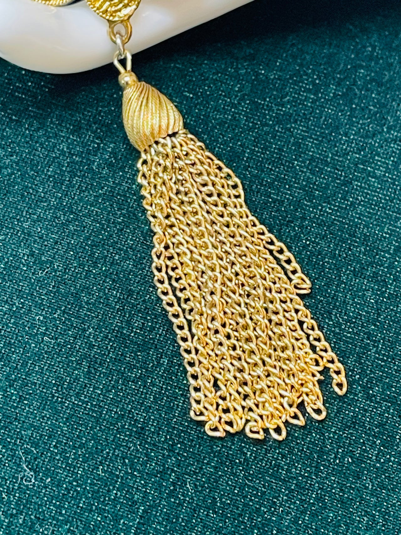 Gold Tassel Brooch