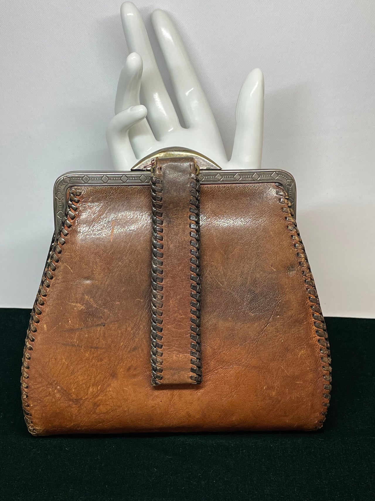 Victorian Tooled Belt Purse