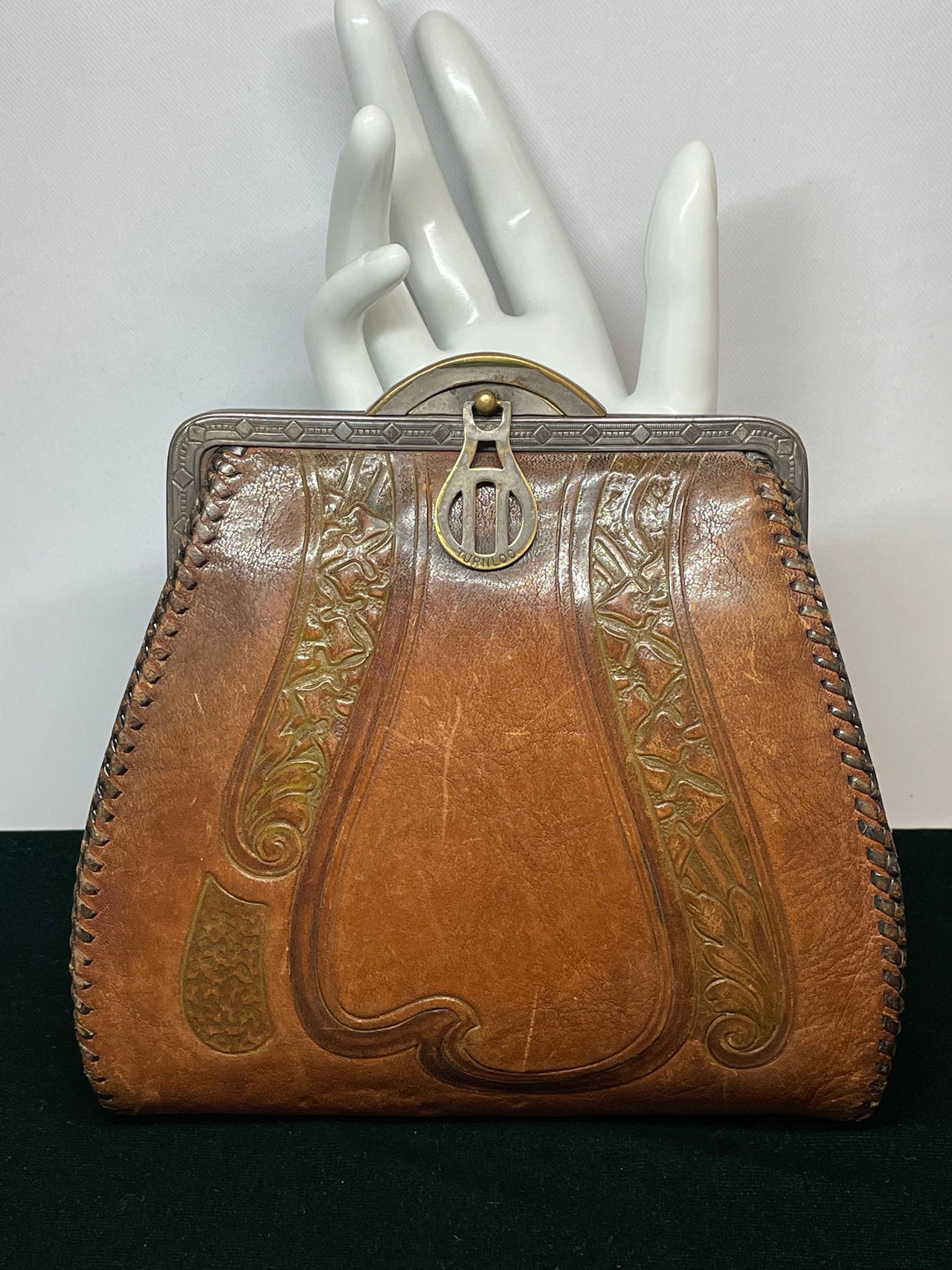 Victorian Tooled Belt Purse