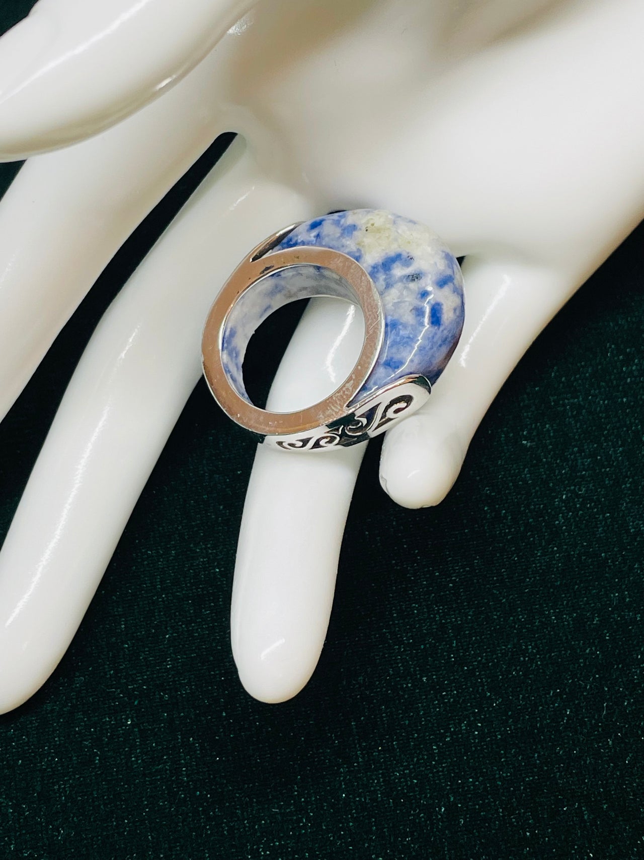Sterling Silver Changeable Stone Ring