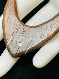 Thumbnail for Wood Boomerang Brooch