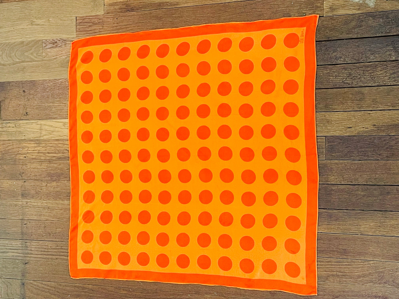 Vera Orange Dot Scarf