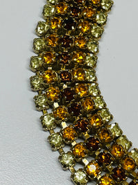 Thumbnail for 5 Strand Shades of Brown Rhinestones Choker Devil's Details 