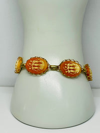 Thumbnail for Three Goddesses Pink and Gold Bracelet