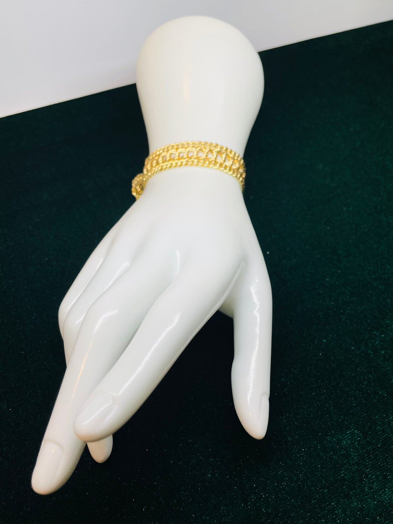 Gold Filled Wide Bracelet