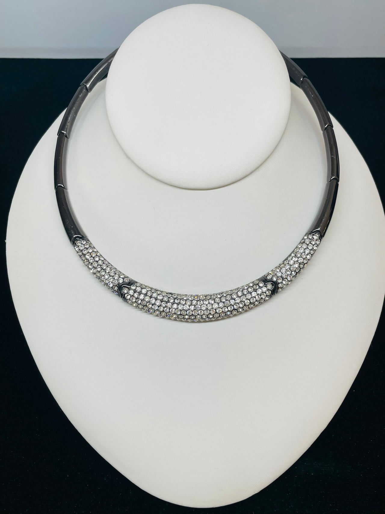 Black Rhinestone Collar
