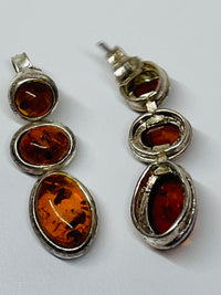 Thumbnail for Sterling Silver Amber Earrings