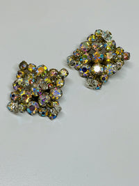 Thumbnail for AB Rhinestone and Beaded Brooch and Earrings Set