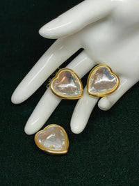 Thumbnail for Rhinestone Heart Button Cover