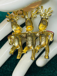 Thumbnail for AJC Dancing Reindeer Brooch