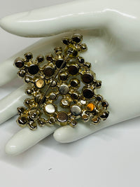 Thumbnail for AB Rhinestone and Beaded Brooch and Earrings Set