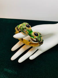 Thumbnail for Craft Green and Black Ram Head Bracelet