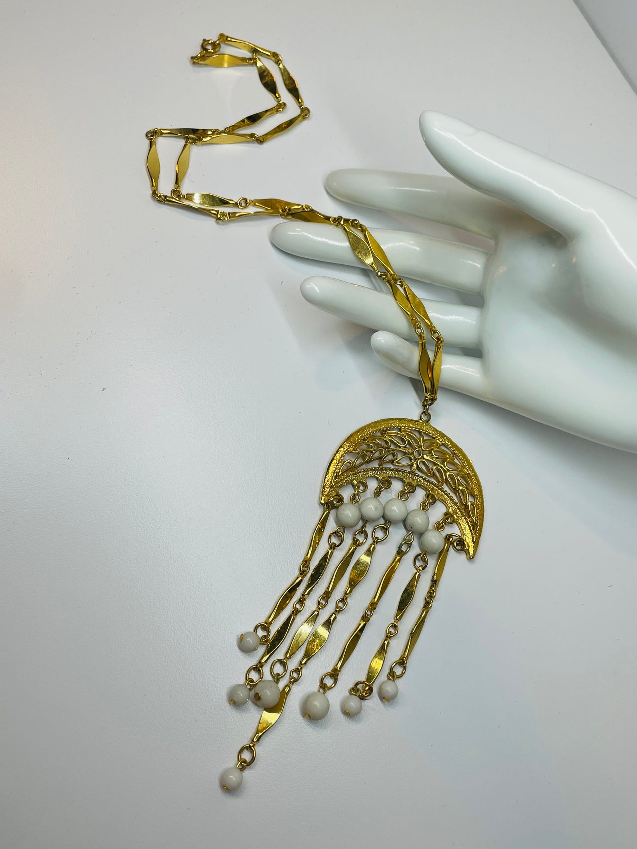 Moon Fringe Necklace