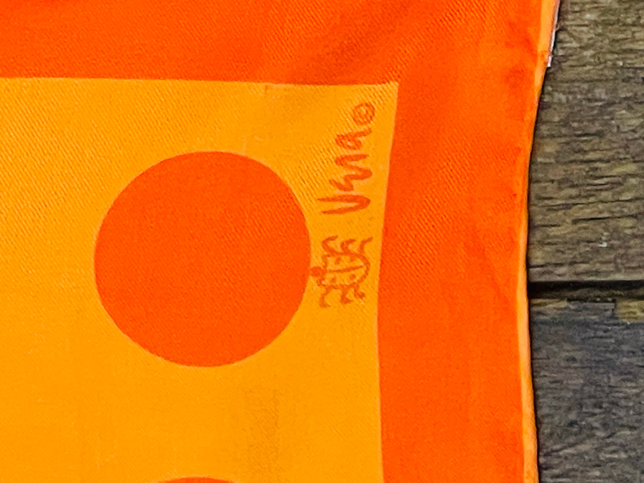 Vera Orange Dot Scarf