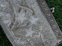 Thumbnail for 1950’s Silver & White Beaded Cocktail Purse