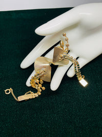 Thumbnail for 1960’s 3D Gold and AB Rhinestone Bracelet