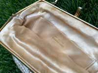 Thumbnail for Champagne & White Beaded Handbag Made in France for Neiman Marcus