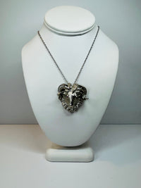 Thumbnail for Silver Goat with Red Eye Rhinestones