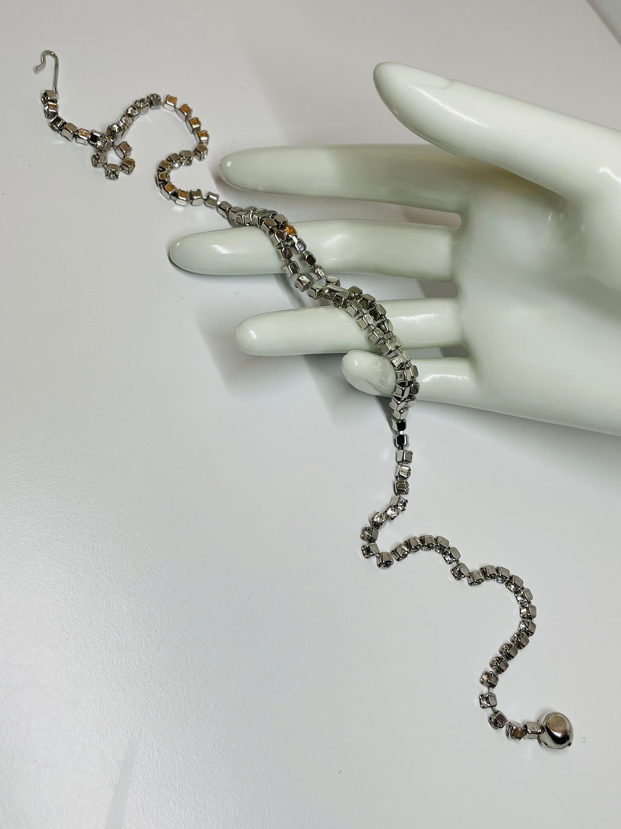 Silver Rhinestone Choker