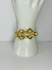 Thumbnail for Gold Tone Bow Choker and Bracelet Set