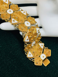 Thumbnail for Vendome 1960’s Gold and Cream Etruscan Bracelet