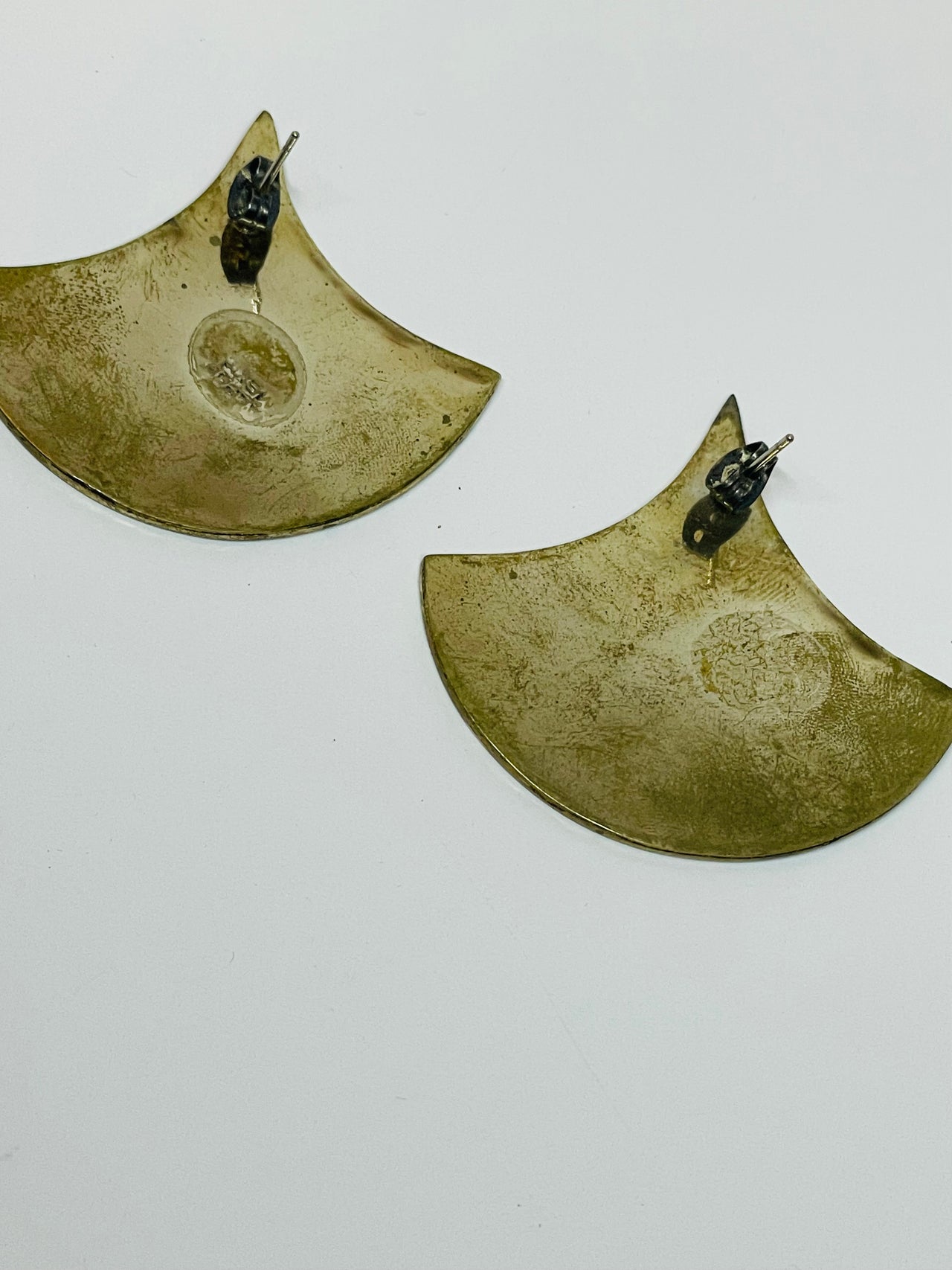 Abalone Inlay Sterling Silver Earrings