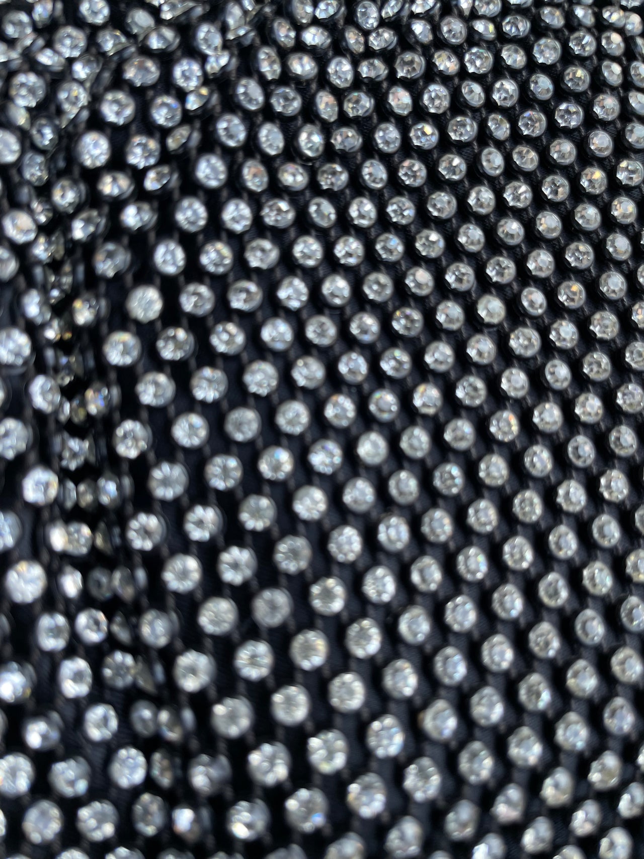 Antique Black Rhinestone Handbag