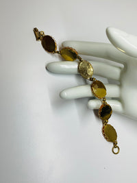 Thumbnail for Three Goddesses Pink and Gold Bracelet
